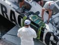 A scene from the 11th Hour Racing repair marathon