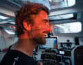 Trotz angespannter Lage im Ocean-Race-Finale gibt es auch für Team Malizias Skipper Boris Herrmann heitere Momente wie diesen