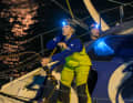 One of the most accomplished and experienced sea sailors in the professional world: Abby Ehler in action on "Holcim - PRB"