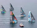 Alle Imoca-Teams auf einen Blick beim In-Port Rennen in Alicante