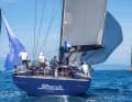 „Schorch“, die Mylius 66 RS von Alois Neukirchen, meldete als einzige GER-Yacht.