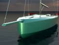 The 8.30 metre long daysailer with the moderately flat nose will also be built there next year.