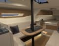 The foredeck remains open as standard. This creates a loft-like impression of space.