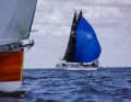 Typisch Baltic 500: Ganz unterschiedliche Bootstypen segeln im ORC-Club-Feld. Im Hintergrund ist die modifizierte F & F 95 "Feinschliff" zu sehen.