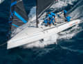 The lightweight with the large gennaker on the retractable bowsprit is almost unstoppable on the mainsheet