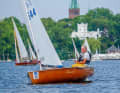 Claas Würdemann with his O dinghy "Bommel"