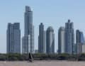 Die Skyline überragte dabei selbst die hochfliegenden Segler 