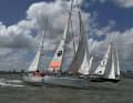 « Explorer » et « Translated 9 » au départ au large de Punta del Este lors de la course 2023-24