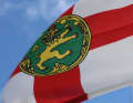 Drapeau d'accueil d'Aldernay.