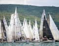 The smaller boats mastered the light wind mass start with ...
