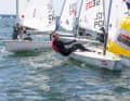 The last day of the Euro Cup saw sunny conditions for the Ilca 2024 classes off Warnemünde.