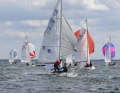 Looking into the stern of the FD fleet at the 86th Warnemünde Week