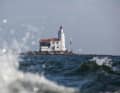 The striking Paard van Marken lighthouse.