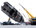 ... turned the 113-tonne Alukasko on the quayside in Zwartsluis.