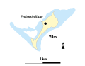 Mappa dell'isola di Vilm.