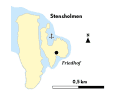Vue de la carte de Stensholmen.
