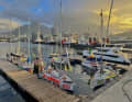 After challenging conditions in the Indian Ocean, the Mini Globe Race fleet has reached the harbour in Cape Town. Photo:: JJ / MGR2025
