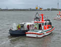 Les bateaux de sauvetage en mer PAUL NEISSE/station Eiderdamm (à g.) et SECRETARIUS/station Langeoog en exercice pour la vedette "Seebär".