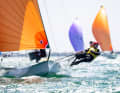Auch der Bootsspeed war hoch beim Duo mit der Segelnummer GER 11.