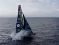 The new "Malizia 4" being transported to New York for the start of the Ocean Race Atlantic.