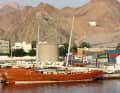 21st Zinat Al Bihar: The three-master belongs to the state fleet of the Sultan of Oman, Qabus bin Said. His motor yacht, the 155-metre Lürssen "Al Said", has since become the property of the royal family of Qatar. "Zinat Al Bihaar", the "adornment of the seas", is a dhow with lateen sail rigging and an interior characterised by mahogany and gold. The 61-metre-long yacht is usually moored in the port of Muscat.