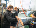 As "Malizia" floats in the harbour basin, the team feels a sense of pride - and relief