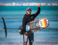 Looking forward to the start of the Olympic test regatta in Marseille on 9 July: Formula kite ace Flo Gruber