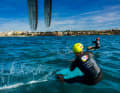 Les kitesurfeurs allemands lors d'une séance photo