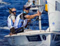 I campioni del mondo 470 Luise Wanser e Philipp Autenrieth sono stati il miglior equipaggio tedesco, al quarto posto dopo quattro dei sei giorni di regata.