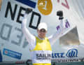 Marit Bouwmeester won "test gold" for the Netherlands in the Ilca 6