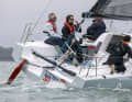 A crew of four or five sailors is intended for inshore races, with defined crew weights. However, the boat should also be easy to control in single or double-handed mode