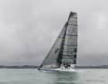 Gréement performant avec grand-voile déployée. Le coefficient de portance de la voile est élevé (5,5).
