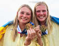 Le campionesse mondiali svedesi di 49er FX Vilma Bobeck e Rebecca Netzler