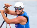 Windsurfer Sebastian Kördel won World Championship silver in the new Olympic iQFoil off The Hague