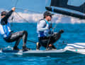 Hanno brillato all'inizio nel 49er con due vittorie di gara e sono arrivati secondi in classifica generale dopo un totale di quattro gare: Fabian Rieger e Tom Heinrich