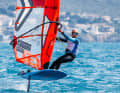 Enjoyed his first victory in the fourth race: iQFoil ace Sebastian Kördel
