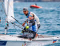 Simon Diesch e Anna Markfort sono in testa nell'emozionante eliminatoria nazionale olimpica del 470 misto.