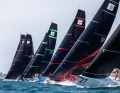 Scena di partenza del Rolex TP52 World Championship al largo di Newport
