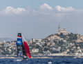 Odile van Aanholt and Annette Duetz sailed to Olympic victory in the Bay of Marseille in 2024.