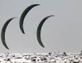 The kiters are out in the bay of Marseille