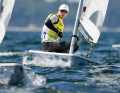 Jean Baptiste Bernaz from France will probably remain in the yellow jersey of the leader after the final medal race of Ilca 7
