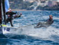 Olympic sixth-placed Marla Bergmann and Hanna Wille in the bay of Palma.