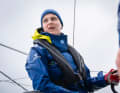 As skipper, the Dutchwoman is in command on board the "Holcim-PRB".