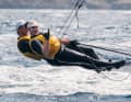 Secondi nella gara a medaglie di sabato: Richard Schultheis e Fabian Rieger nel 49er.