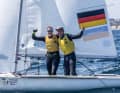 Hanno regalato alla squadra di vela tedesca la prima medaglia d'oro della stagione.