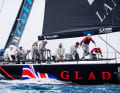 For the first time, owner Tony Langley steered the boat himself in the Gulf of Saint-Tropez.