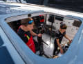 A view of the "headquarters": Cole Brauer and Will Harris are currently working here.