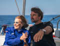 Boris Herrmann avec la marraine et exploratrice des océans Dr. Sylvia Earle.