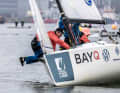 Maximum heeling in light winds...