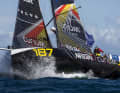 Jonas Gerckens Team Belgium Ocean Racing – Curium drückte das Gaspedal ebenfalls durch.